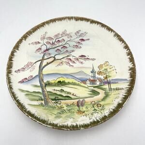 Vintage Hand Painted 8.5" Unique Collectable Plate Enesco Japan 1960 RARE